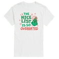 thumbnail image 1 of Dr. Seuss The Grinch - Christmas - Nice List Is Overrated - Men's Short Sleeve Graphic T-Shirt, 1 of 4