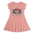 thumbnail image 1 of Dr. Seuss The Grinch - Christmas - Nice List Is So Overrated - Toddler & Youth Girls Fit & Flare Dress, 1 of 1