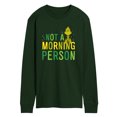 thumbnail image 1 of Dr. Seuss The Grinch - Christmas - Not A Morning Person - Men's Long Sleeve T-Shirt, 1 of 1