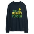 thumbnail image 1 of Dr. Seuss The Grinch - Christmas - Not A Morning Person - Men's Long Sleeve T-Shirt, 1 of 4