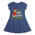thumbnail image 1 of Dr. Seuss The Grinch - Christmas - One Merry Meanie - Toddler & Youth Girls Fit & Flare Dress, 1 of 1