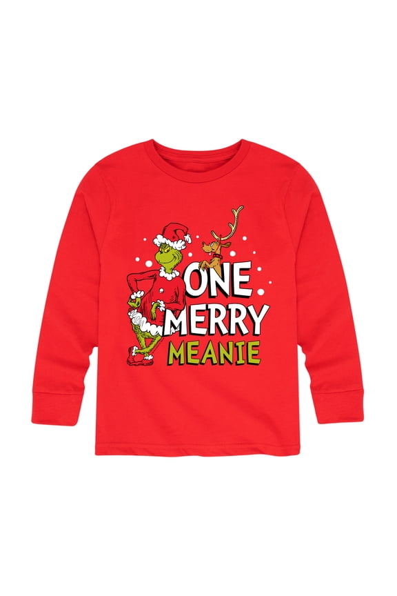 Dr. Seuss The Grinch - Christmas - One Merry Meanie - Toddler & Youth Long Sleeve Graphic T-Shirt