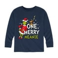 thumbnail image 1 of Dr. Seuss The Grinch - Christmas - One Merry Meanie - Toddler & Youth Long Sleeve Graphic T-Shirt, 1 of 4