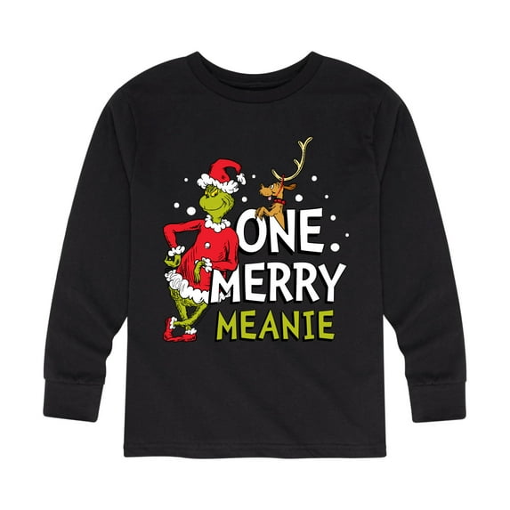 Dr. Seuss The Grinch - Christmas - One Merry Meanie - Toddler & Youth Long Sleeve Graphic T-Shirt