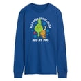 thumbnail image 1 of Dr. Seuss The Grinch - Christmas - Only Need Hot Cocoa & My Dog - Men's Long Sleeve T-Shirt, 1 of 4