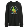 thumbnail image 1 of Dr. Seuss The Grinch - Christmas - Only Need Hot Cocoa & My Dog - Men's Long Sleeve T-Shirt, 1 of 4