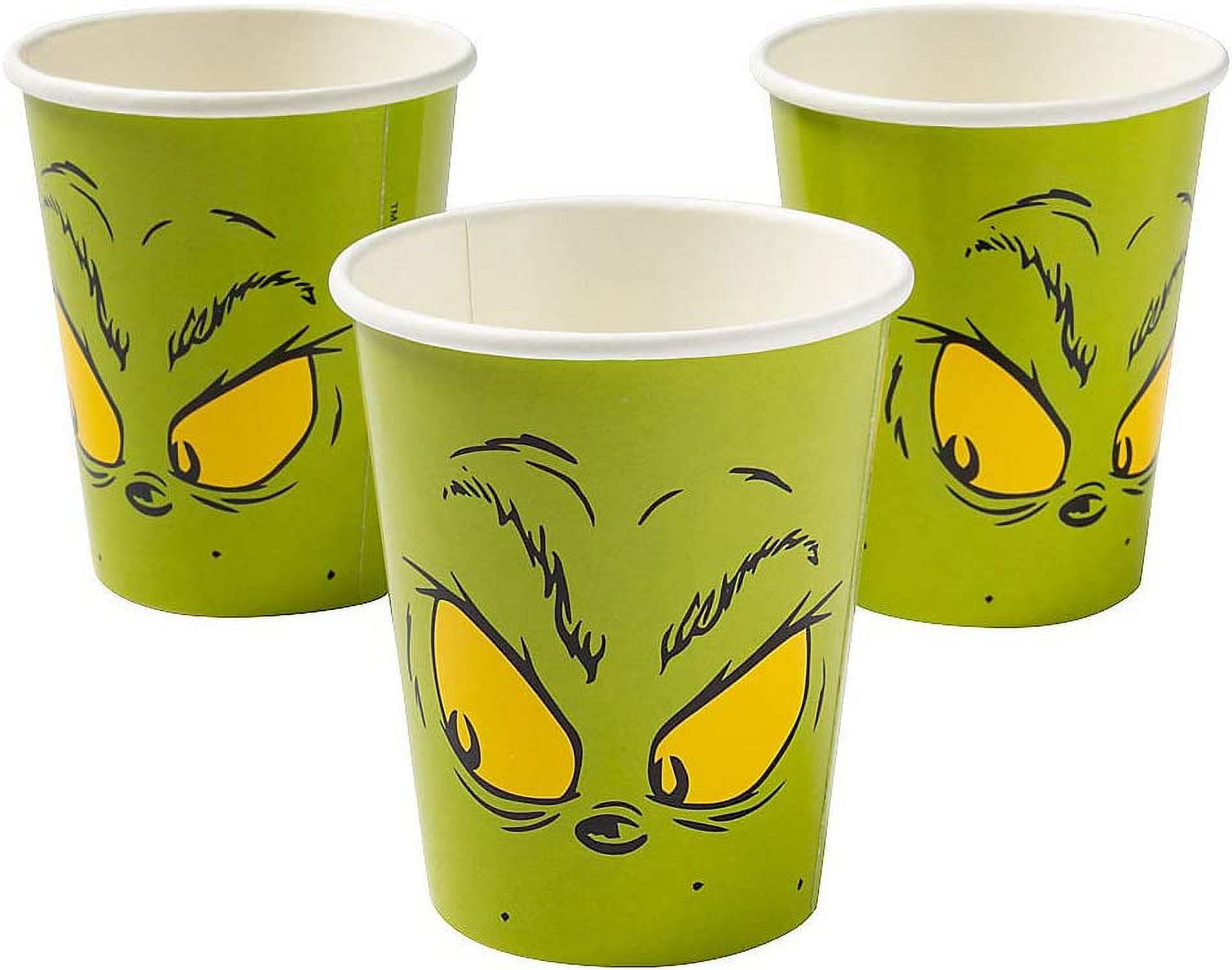 Dr. Seuss The Grinch Paper Coffee Cups with Lids & Sleeves
