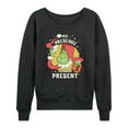 thumbnail image 1 of Dr. Seuss The Grinch - Christmas - Presence Is Your Present - Women's Lightweight French Terry Long Sleeve Shirt, 1 of 4