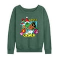 thumbnail image 1 of Dr. Seuss The Grinch - Christmas - Sleigh'N It - Women's Lightweight French Terry Long Sleeve Shirt, 1 of 4