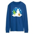 thumbnail image 1 of Dr. Seuss The Grinch - Christmas - Snowy Scene Little Grinch & Little Max - Men's Long Sleeve T-Shirt, 1 of 4