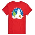 thumbnail image 1 of Dr. Seuss The Grinch - Christmas - Snowy Scene Little Grinch & Little Max - Men's Short Sleeve Graphic T-Shirt, 1 of 4