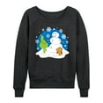 thumbnail image 1 of Dr. Seuss The Grinch - Christmas Snowy Scene Little Grinch & Max - Women's Lightweight French Terry Long Sleeve Shirt, 1 of 4