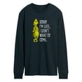 thumbnail image 1 of Dr. Seuss The Grinch - Christmas - Sorry I'm Late, Didn't Want To Come - Men's Long Sleeve T-Shirt, 1 of 4