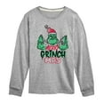thumbnail image 1 of Dr. Seuss The Grinch - Christmas - Spray Painted Merry Grinchmas - Toddler & Youth Long Sleeve Graphic T-Shirt, 1 of 4