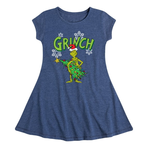 Dr. Seuss The Grinch - Christmas - Steal Your Tree - Toddler & Youth Girls Fit & Flare Dress