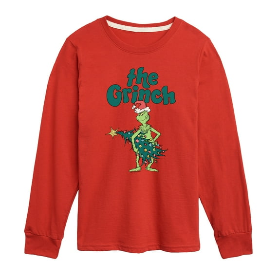 Dr. Seuss The Grinch - Christmas - Stealing Your Tree - Toddler & Youth Long Sleeve Graphic T-Shirt