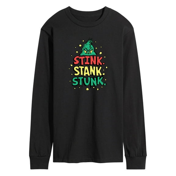 Dr. Seuss The Grinch - Christmas - Stink. Stank. Stunk. - Men's Long Sleeve T-Shirt
