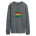 thumbnail image 1 of Dr. Seuss The Grinch - Christmas - Stink. Stank. Stunk. - Men's Long Sleeve T-Shirt, 1 of 4