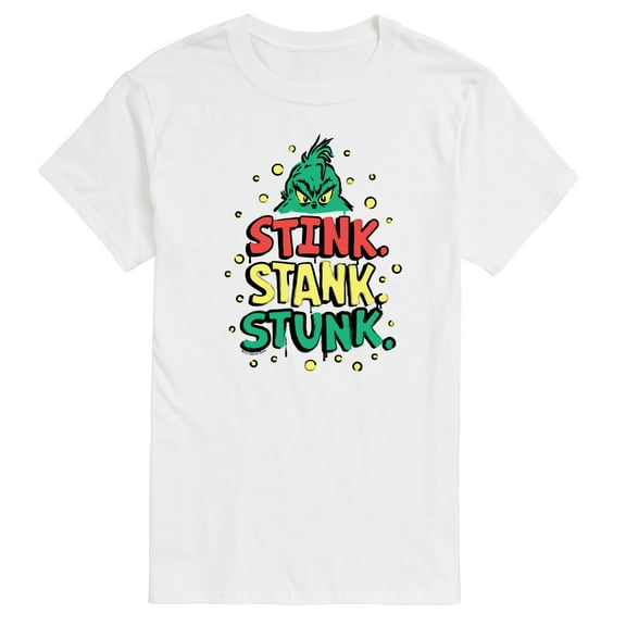 Dr. Seuss The Grinch - Christmas - Stink. Stank. Stunk. - Men's Short Sleeve Graphic T-Shirt
