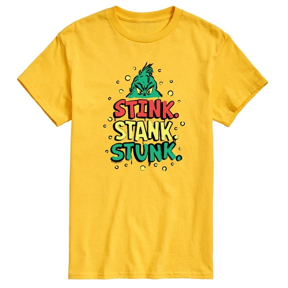Dr. Seuss The Grinch - Christmas - Stink. Stank. Stunk. - Men's Short Sleeve Graphic T-Shirt