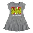 thumbnail image 1 of Dr. Seuss The Grinch - Christmas - Stink. Stank. Stunk. - Toddler & Youth Girls Fit & Flare Dress, 1 of 1