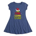 thumbnail image 1 of Dr. Seuss The Grinch - Christmas - Stink. Stank. Stunk - Toddler & Youth Girls Fit & Flare Dress, 1 of 4