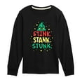 thumbnail image 1 of Dr. Seuss The Grinch - Christmas - Stink. Stank. Stunk. - Toddler & Youth Long Sleeve Graphic T-Shirt, 1 of 4