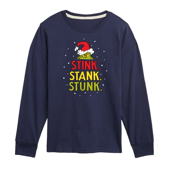 Dr. Seuss The Grinch - Christmas - Stink. Stank. Stunk - Toddler & Youth Long Sleeve Graphic T-Shirt