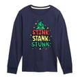 thumbnail image 1 of Dr. Seuss The Grinch - Christmas - Stink. Stank. Stunk. - Toddler & Youth Long Sleeve Graphic T-Shirt, 1 of 4