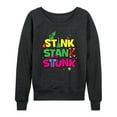 thumbnail image 1 of Dr. Seuss The Grinch - Christmas - Stink Stank Stunk - Women's Lightweight French Terry Long Sleeve Shirt, 1 of 4