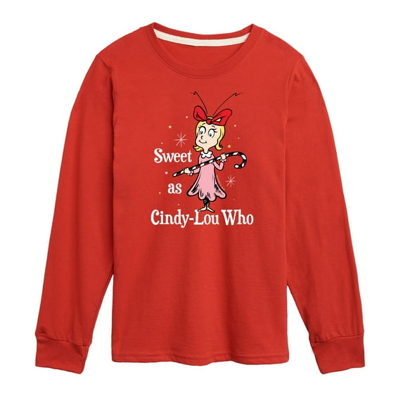 Dr. Seuss The Grinch - Christmas - Sweet Cindy Lou Who - Toddler & Youth Long Sleeve Graphic T-Shirt