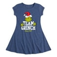 thumbnail image 1 of Dr. Seuss The Grinch - Christmas - Team Grinch - Toddler & Youth Girls Fit & Flare Dress, 1 of 1