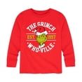 thumbnail image 1 of Dr. Seuss The Grinch - Christmas - The Grinch Dept. Of Who-Ville - Toddler & Youth Long Sleeve Graphic T-Shirt, 1 of 4