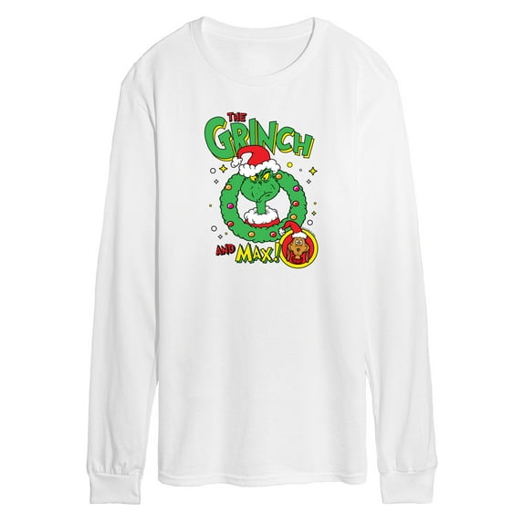 Dr. Seuss The Grinch - Christmas - The Grinch & Max - Men's Long Sleeve T-Shirt