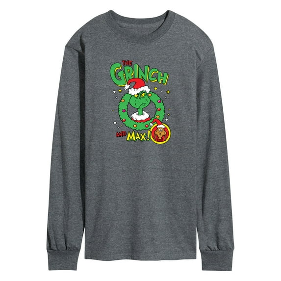 Dr. Seuss The Grinch - Christmas - The Grinch & Max - Men's Long Sleeve T-Shirt