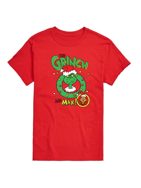 - Christmas - The Grinch & Max - Men's Short Sleeve Graphic T-Shirt