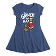 thumbnail image 1 of Dr. Seuss The Grinch - Christmas - The Grinch & Max - Toddler & Youth Girls Fit & Flare Dress, 1 of 3