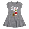 thumbnail image 1 of Dr. Seuss The Grinch - Christmas - The Grinch & Max - Toddler & Youth Girls Fit & Flare Dress, 1 of 1