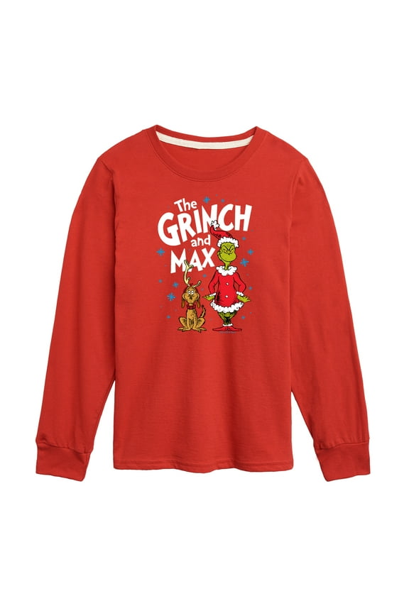 Dr. Seuss The Grinch - Christmas - The Grinch & Max - Toddler & Youth Long Sleeve Graphic T-Shirt