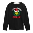 thumbnail image 1 of Dr. Seuss The Grinch - Christmas - This Is Me Being Jolly - Toddler & Youth Long Sleeve Graphic T-Shirt, 1 of 4