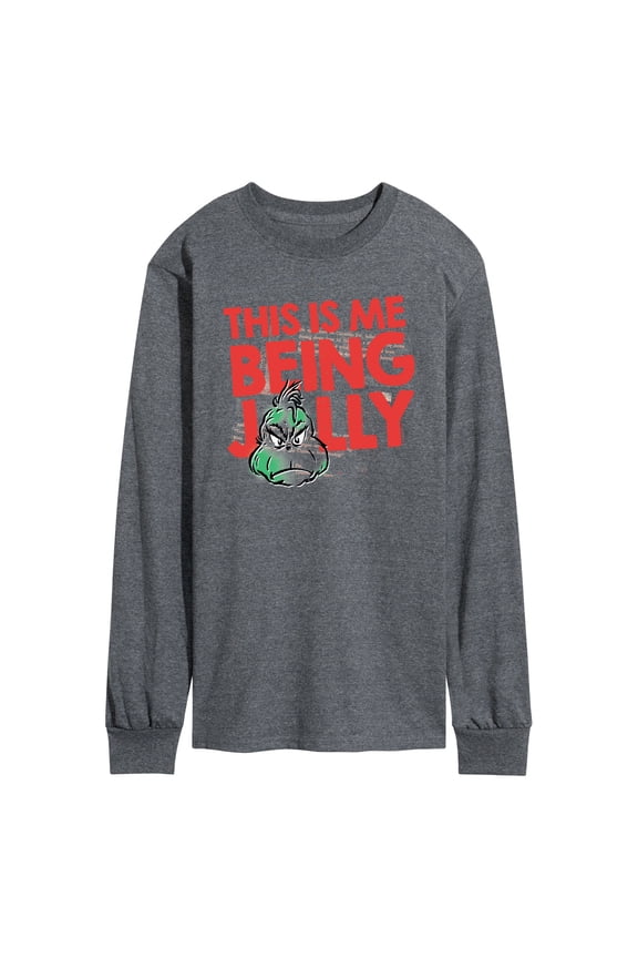 Dr. Seuss The Grinch - Christmas - This Is Me Being Silly - Men's Long Sleeve T-Shirt