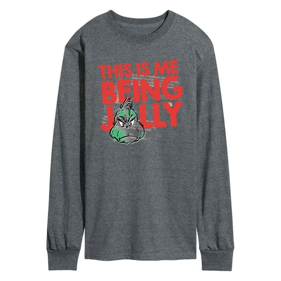 Dr. Seuss The Grinch - Christmas - This Is Me Being Silly - Men's Long Sleeve T-Shirt
