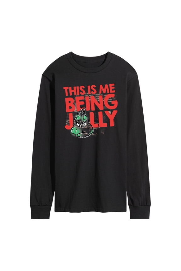 Dr. Seuss The Grinch - Christmas - This Is Me Being Silly - Men's Long Sleeve T-Shirt