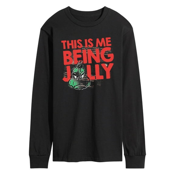 Dr. Seuss The Grinch - Christmas - This Is Me Being Silly - Men's Long Sleeve T-Shirt
