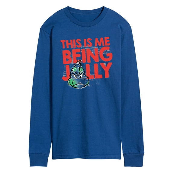 Dr. Seuss The Grinch - Christmas - This Is Me Being Silly - Men's Long Sleeve T-Shirt