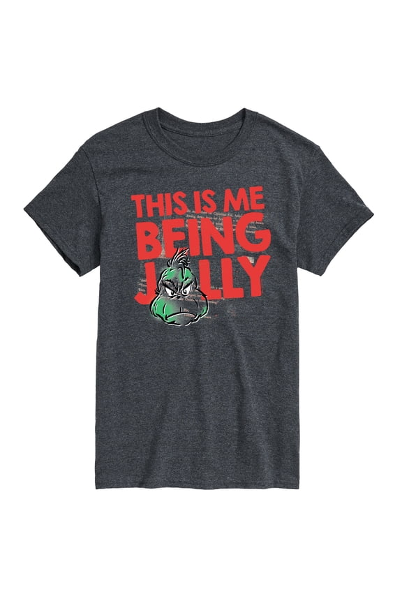 Dr. Seuss The Grinch - Christmas - This Is Me Being Silly - Men's Short Sleeve Graphic T-Shirt
