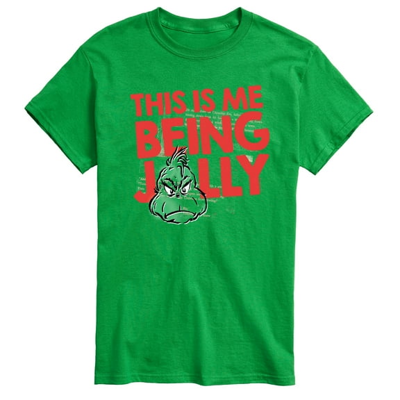 Dr. Seuss The Grinch - Christmas - This Is Me Being Silly - Men's Short Sleeve Graphic T-Shirt