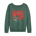 thumbnail image 1 of Dr. Seuss The Grinch - Christmas - This Is Me Being Silly - Women's Lightweight French Terry Long Sleeve Shirt, 1 of 4