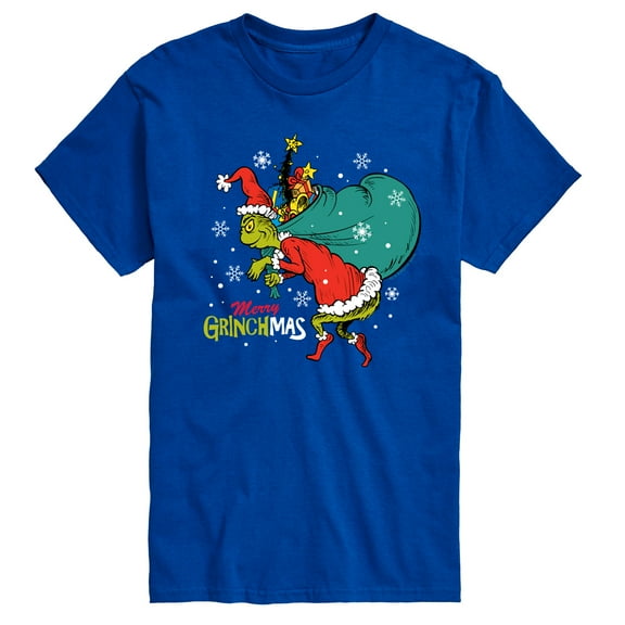 Dr. Seuss The Grinch - Christmas - Toy Bag Merry Grinchmas - Men's Short Sleeve Graphic T-Shirt