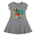 thumbnail image 1 of Dr. Seuss The Grinch - Christmas - Toy Collector - Toddler & Youth Girls Fit & Flare Dress, 1 of 1